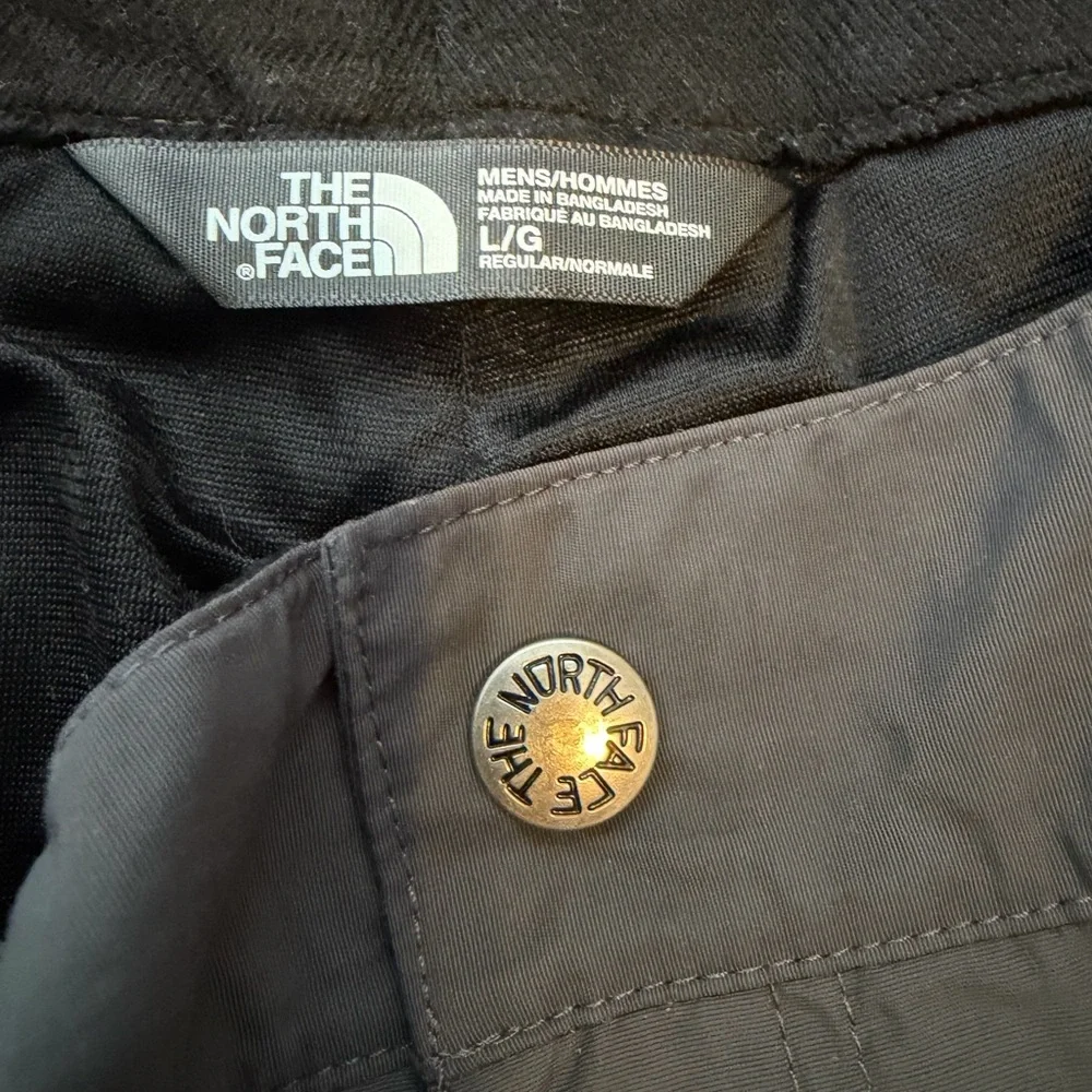 The North Face Snow Pants Mens Large Black Logo Lined Skiing Snowboarding Hyvent